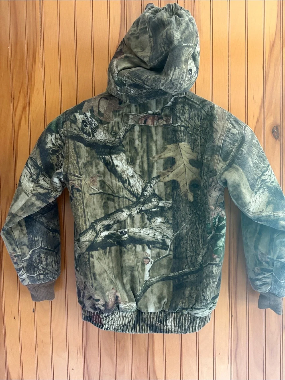 RedHead VTG Y2K Boys “Silent Hide” Camo Zip-Up Hooded Quilted Jacket. Youth Sm